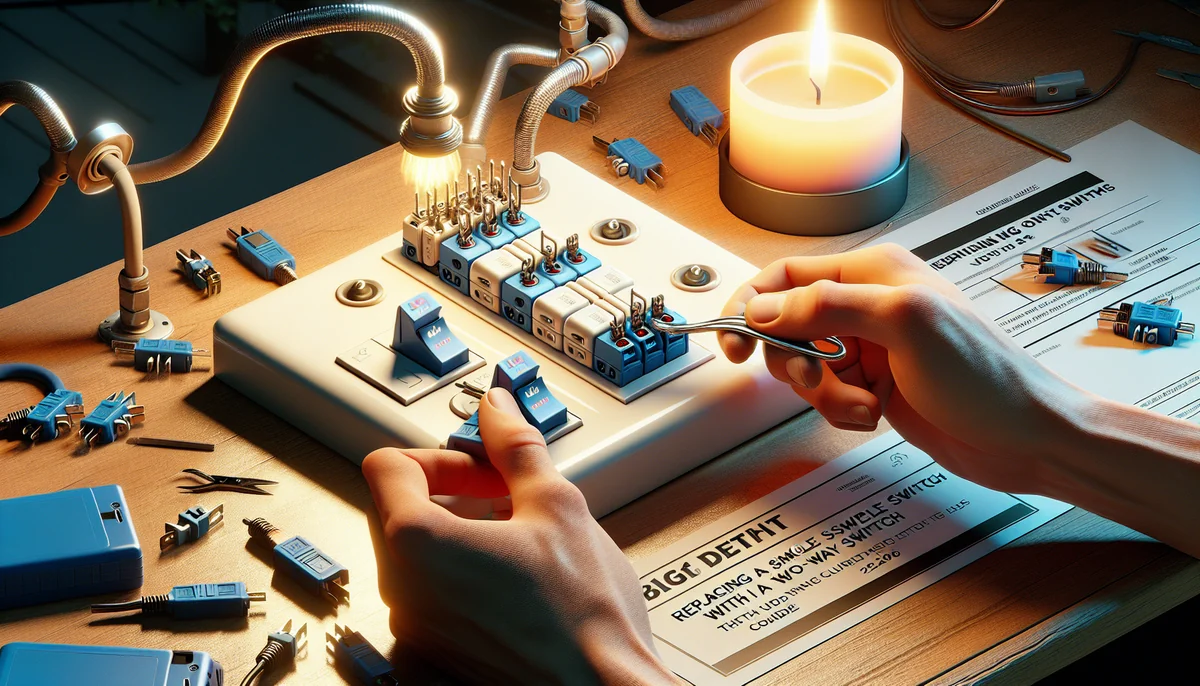 Remplacer un interrupteur simple par un va-et-vient : guide complet 2026 - AI generated illustration